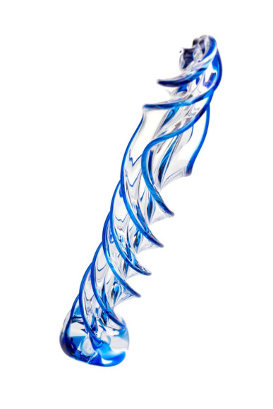 Прозрачный спиралевидный стимулятор из стекла - 18,5 см. Прозрачный спиралевидный стимулятор из стекла - 18,5 см.