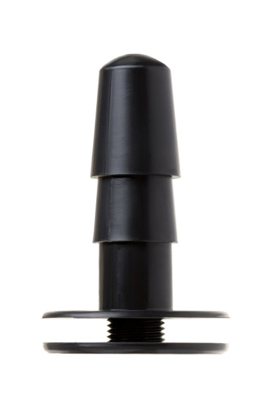 Телесный страпон Harness с вагинальной пробкой - 19,5 см.