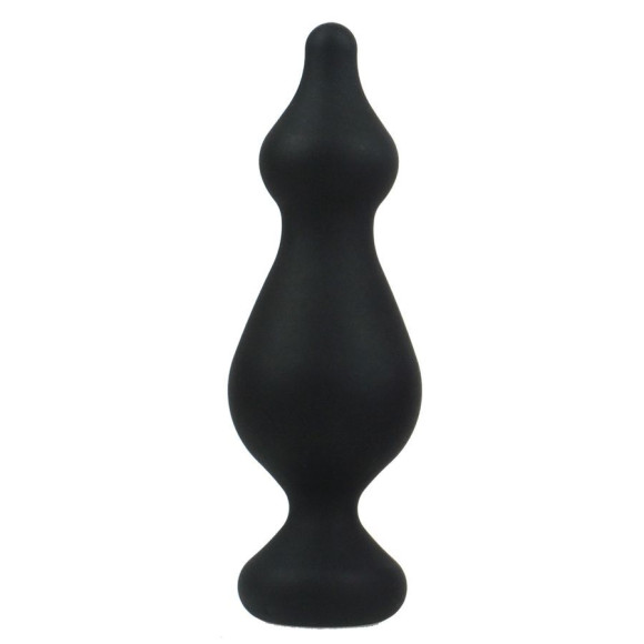 Черная анальная втулка Amuse L - 13,8 см.