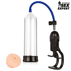 Прозрачная вакуумная помпа с ручным поршнем Прозрачная вакуумная помпа с ручным поршнем