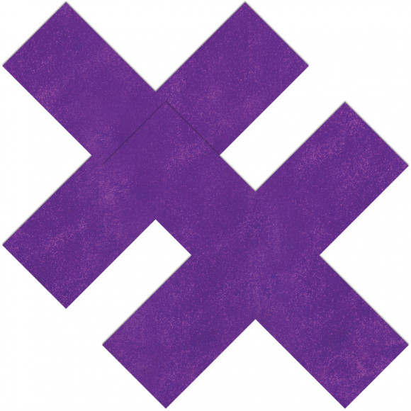 Фиолетовые пестисы в форме крестиков Фиолетовые пестисы в форме крестиков