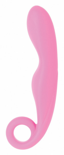 Розовый стимулятор Ceri с ручкой - 13,5 см. Розовый стимулятор Ceri с ручкой - 13,5 см.