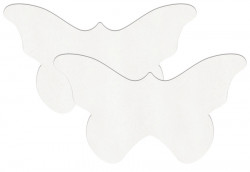 Белые пестисы в форме бабочек Белые пестисы в форме бабочек