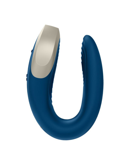 Синий вибратор для пар Double Love с возможностью управления через пульт и приложение Синий вибратор для пар Double Love с возможностью управления через пульт и приложение