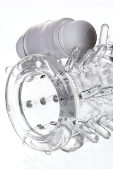 Насадка на пенис TOYFA A-Toys с вибропулей и шипами - 13,4 см. Насадка на пенис TOYFA A-Toys с вибропулей и шипами - 13,4 см.