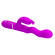Лиловый вибратор с функцией волновой стимуляции Laursen - 24,9 см.