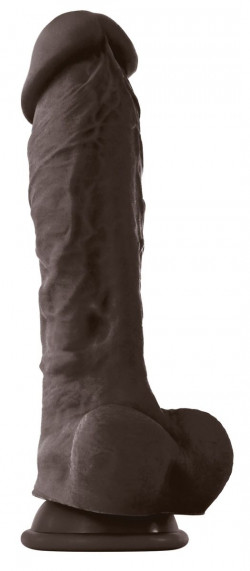 Коричневый фаллоимитатор на присоске 8 Dildo - 24,5 см. Коричневый фаллоимитатор на присоске 8 Dildo - 24,5 см.