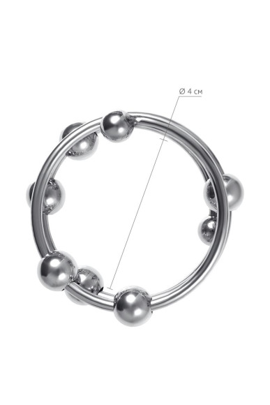 Большое металлическое кольцо под головку пениса