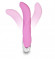 Розовый вибратор The Olympia с загнутым кончиком - 18,5 см.