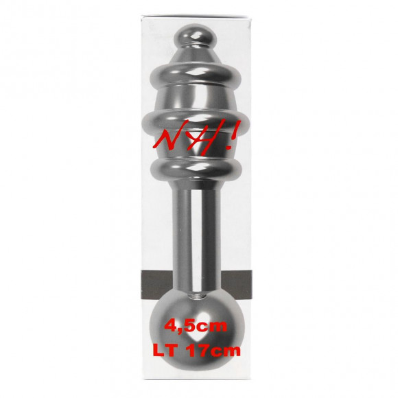 Ребристая анальная пробка NH T2 с вибрацией - 17 см. Ребристая анальная пробка NH T2 с вибрацией - 17 см.