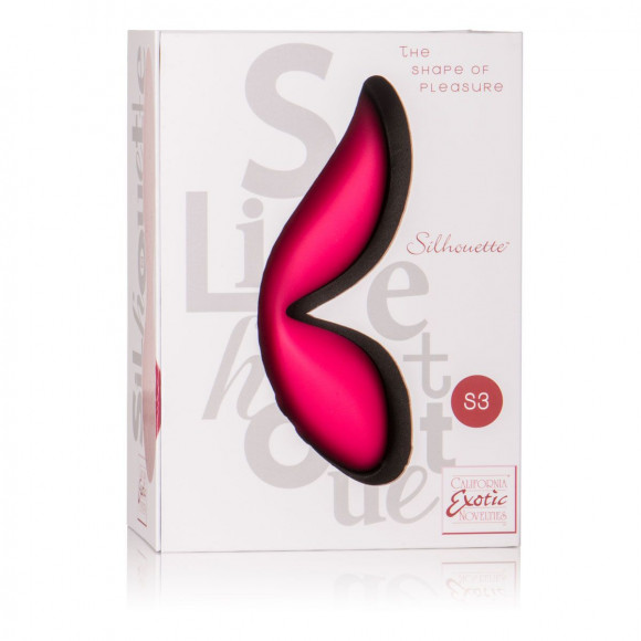 Красный вибромассажер Silhouette S3 - 12,75 см.