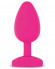Ярко-розовая анальная пробка Gplug Bioskin - 10,5 см.