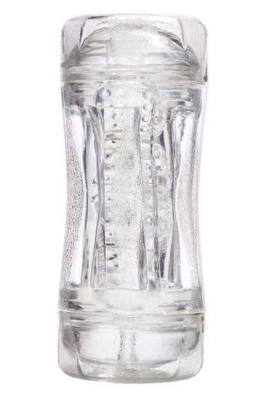 Прозрачный двусторонний мастурбатор Sophia - вагина и анус