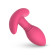 Розовая интерактивная вибропробка Axel - 10 см.