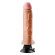 Вибратор телесного цвета с мошонкой Real Feel Deluxe №6 - 27 см.