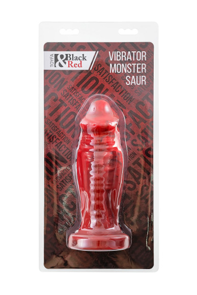 Силиконовый вибратор Monster Saur - 20 см.