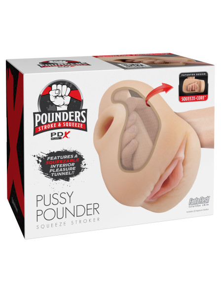 Телесный мастурбатор-вагина Pussy Pounder Squeeze Stroker Телесный мастурбатор-вагина Pussy Pounder Squeeze Stroker