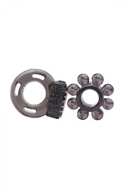 Набор из двух пепельных эрекционных колец Optimus