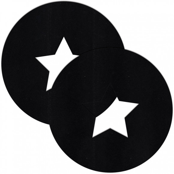 Чёрные круглые пестисы со звёздочками Чёрные круглые пестисы со звёздочками