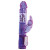 Фиолетовый вибратор RABBIT LOVERS BREED WILL - 24,5 см.