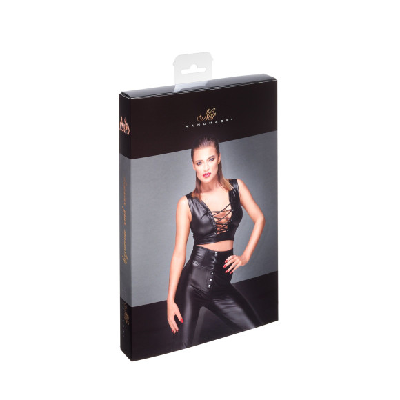 Эротический топ со шнуровкой Powerwetlook top with lacing Эротический топ со шнуровкой Powerwetlook top with lacing