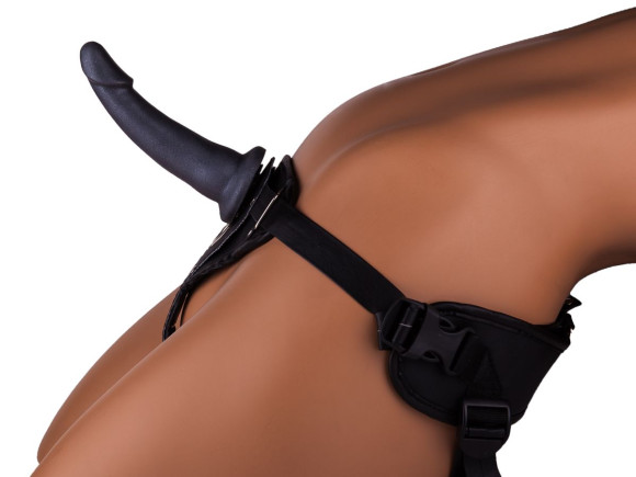 Кожаный пояс харнесс премиум класса WOMAN LONG(S) с 3 насадками