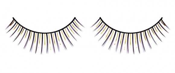 Чёрно-желтые ресницы Deluxe