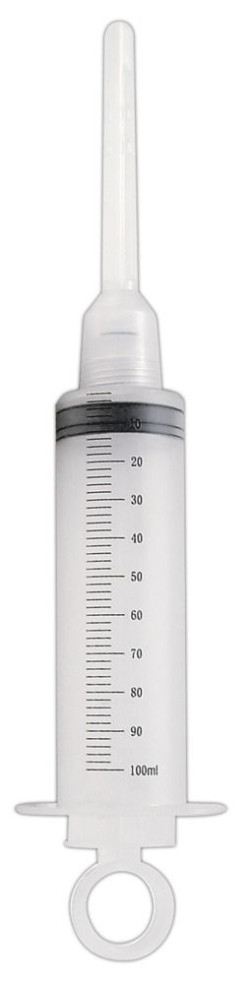 Шприц для спринцевания с двумя съемными насадками Шприц для спринцевания с двумя съемными насадками