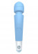 Голубой вибромассажер Soft Touch Body Wand Massager - 20 см.