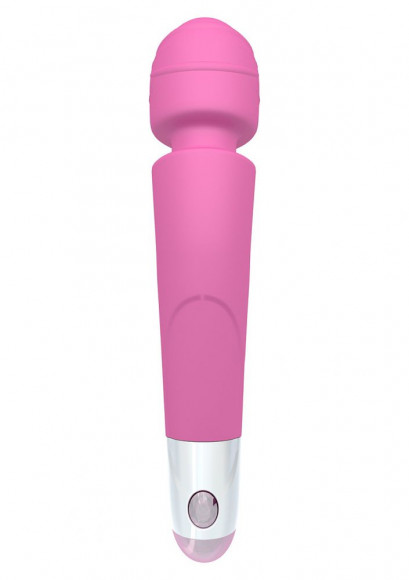 Розовый вибромассажер Soft Touch Body Wand - 20 см.