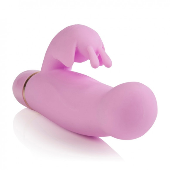 Розовый вибратор с клиторальной бабочкой ENTINCE ELIZABETH 