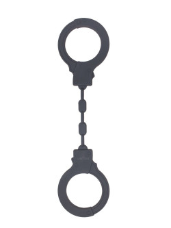 Темно-серые силиконовые наручники