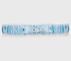 Очаровательная голубая подвязка на ногу Bristol