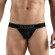 Черные перфорированные трусы-джоки Clever Ambar Jockstrap