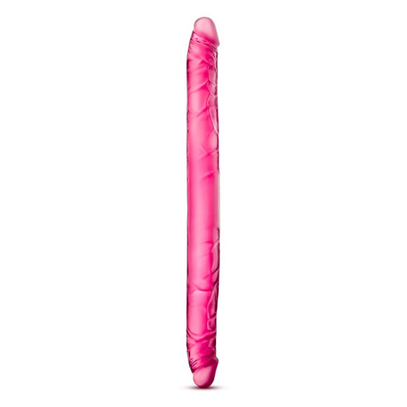 Розовый двусторонний фаллоимитатор B Yours 16 Double Dildo - 40,6 см. Розовый двусторонний фаллоимитатор B Yours 16 Double Dildo - 40,6 см.