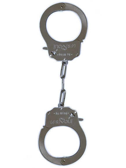 Металлические наручники Be Mine с парой ключей