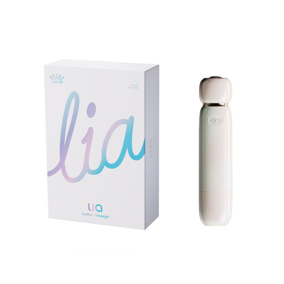 Бежевый вакуумный стимулятор клитора Lia