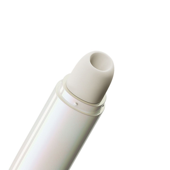 Бежевый вакуумный стимулятор клитора Lia