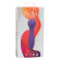 Фиолетовый вибромассажер Stella Liquid Silicone “O” Wand - 17,75 см.