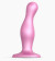 Розовая насадка Strap-On-Me Dildo Plug Curvy size M
