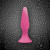 Розовая анальная пробка Sliders Silicone Anal Plugs Large на присоске - 15,2 см.