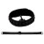 Чёрный ошейник Speak No Evil Choker 
