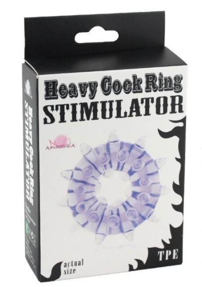 Прозрачное кольцо на пенис Heavy Cock Ring Stimulator