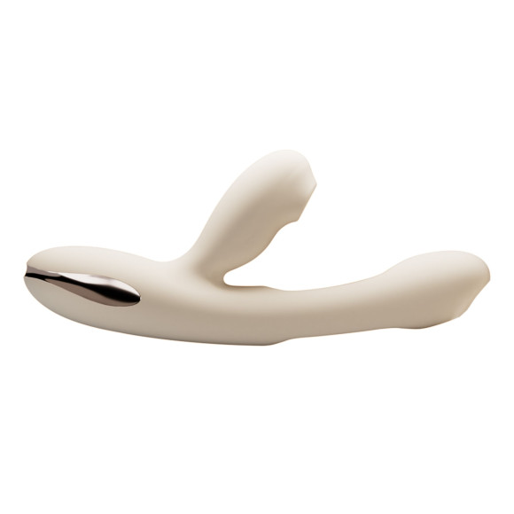 Хай-тек вибратор с таппингом и вакуумом Angela - 21,8 см.