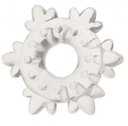 Прозрачное кольцо Heavy Cock Ring Ice Flower