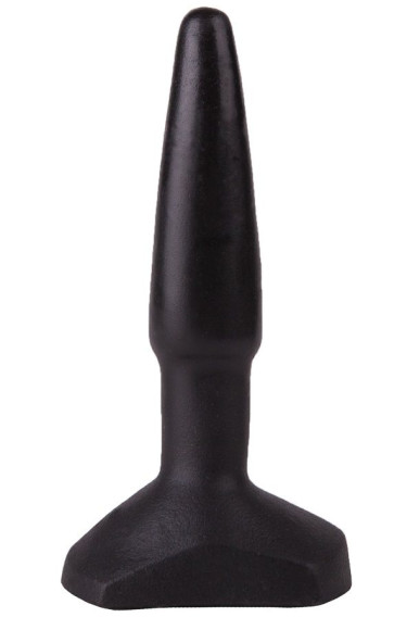 Чёрный анальный плаг на широком основании - 11,5 см. Чёрный анальный плаг на широком основании - 11,5 см.