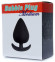 Черная анальная втулка Bubble - 8,5 см.