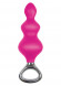 Розовая анальная елочка Jolie Platinum Plug Large из силикона - 16,8 см.