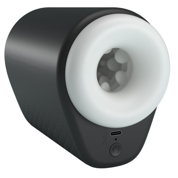 Черный автоматический вибромастурбатор Dj Girl