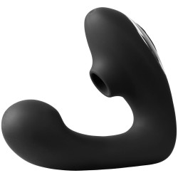 Черный вибратор Greedy Girl Duet